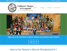 Tablet Screenshot of childrenstheatreoflivingston.org